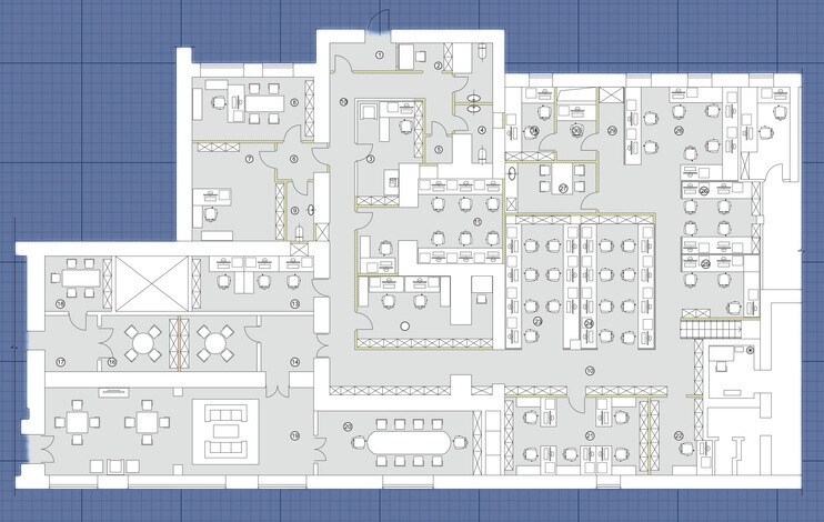 What type of infrared heater do I need? Site map visualisation, office heating sitemap, where to position infrared heate